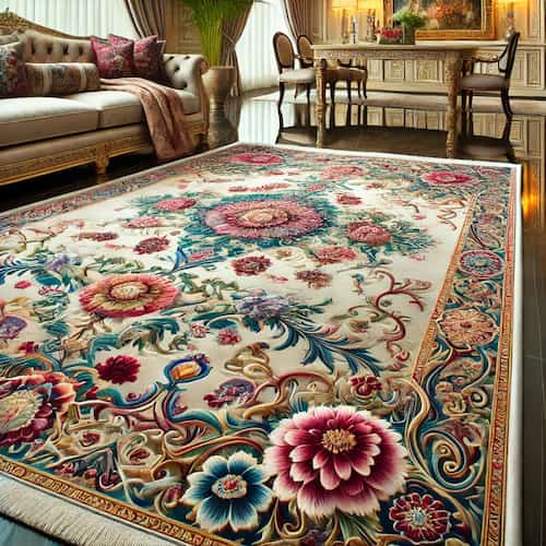 فرش های ابریشمی