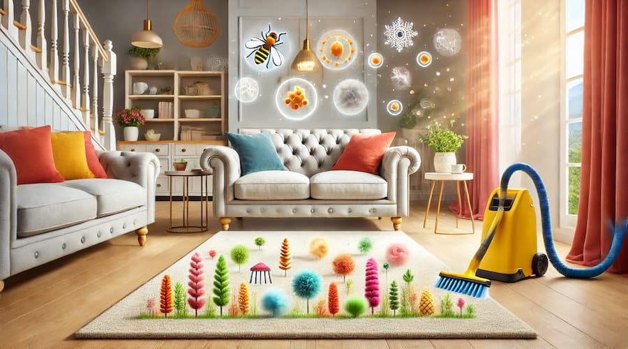 شستشوی فرش برای آلرژی